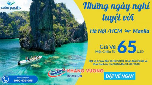 Cebu khuyến mãi giá chỉ từ 65 USD